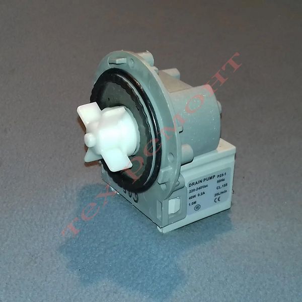 Насос DRAIN PUMP "P25-1" для Samsung, LG, Electrolux, Zanussi та інших (M231, M332, M224, M325, M19) 40W 06509 фото