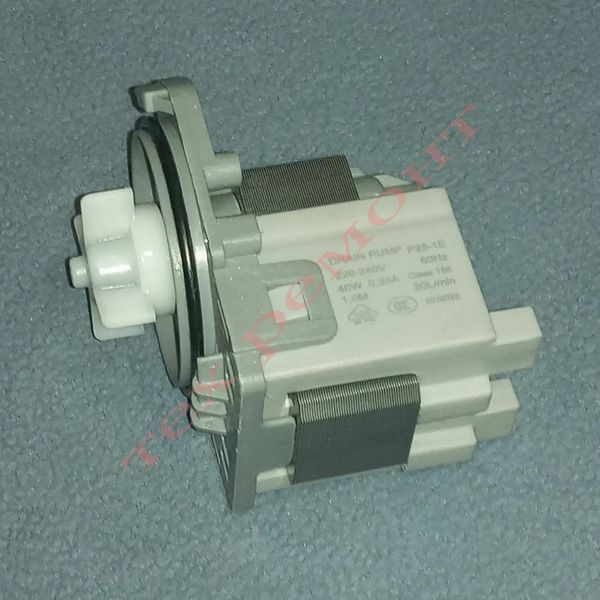 Зливний насос "P25-1E" для Whirlpool, зануся, Electrolux і тд (три засувки, клеми ззаду роздільні) 40W 1915a фото