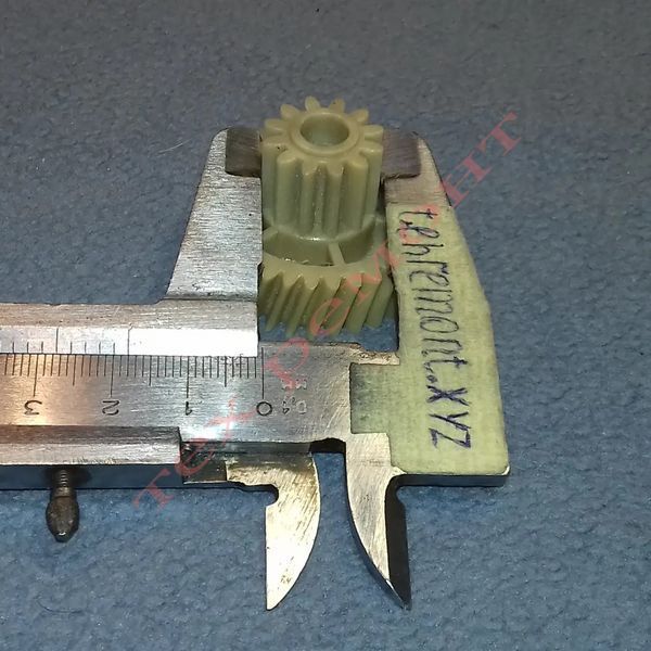 Шестерня для мясорубки Эльво и Vitek (Z=34; z=12; D=37мм; d=18мм; H=25мм) (Украина) 85a фото