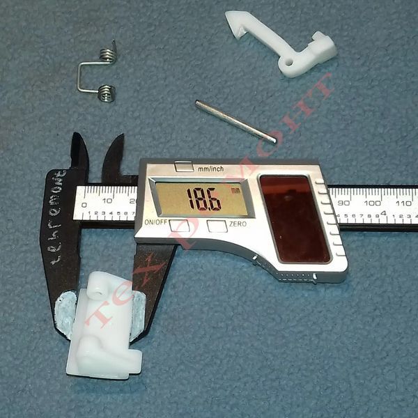 Крючок дверцы люка для Bosch, Siemens, Balay, Constructa, Koenic, Lynx "00183608, 139BY07" (в сборе с штоком, пружиной и крючком) 09403 фото