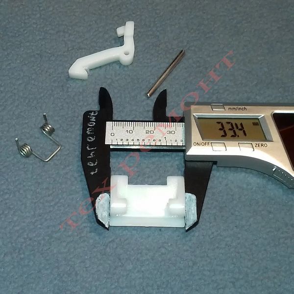 Крючок дверцы люка для Bosch, Siemens, Balay, Constructa, Koenic, Lynx "00183608, 139BY07" (в сборе с штоком, пружиной и крючком) 09403 фото