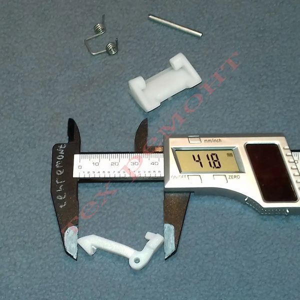 Крючок дверцы люка для Bosch, Siemens, Balay, Constructa, Koenic, Lynx "00183608, 139BY07" (в сборе с штоком, пружиной и крючком) 09403 фото